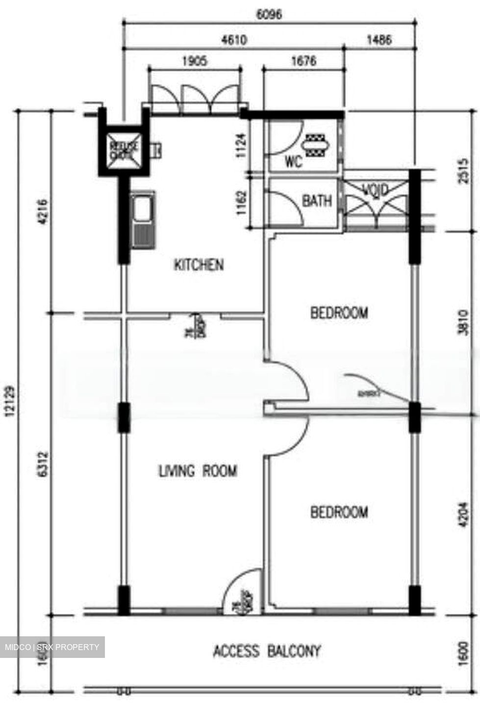 Blk 2 Tanjong Pagar Plaza (Bukit Merah), HDB 3 Rooms #458919721